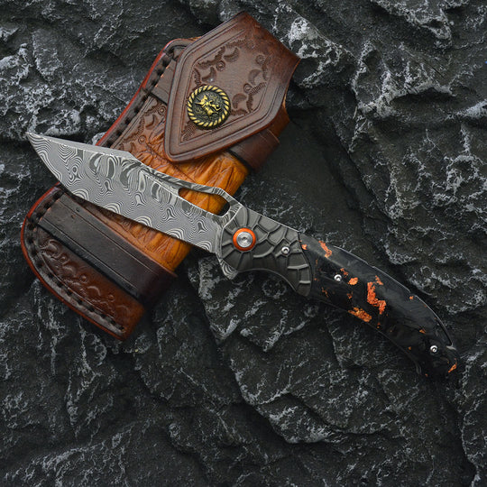 The Nightflare – VG10 Damascus EDC Folding Knife