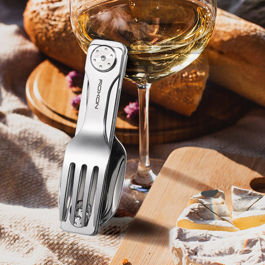 TrailCut – Durable flatware kit with knife, fork, and spoon, perfect for outdoor meals