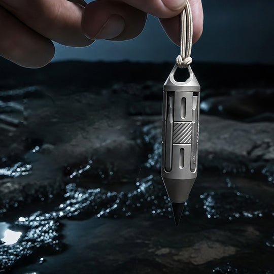 PenPry：7-in-1 Titanium EDC Tool With Eternal Pen, Pry Bar & Screwdriver Bits.