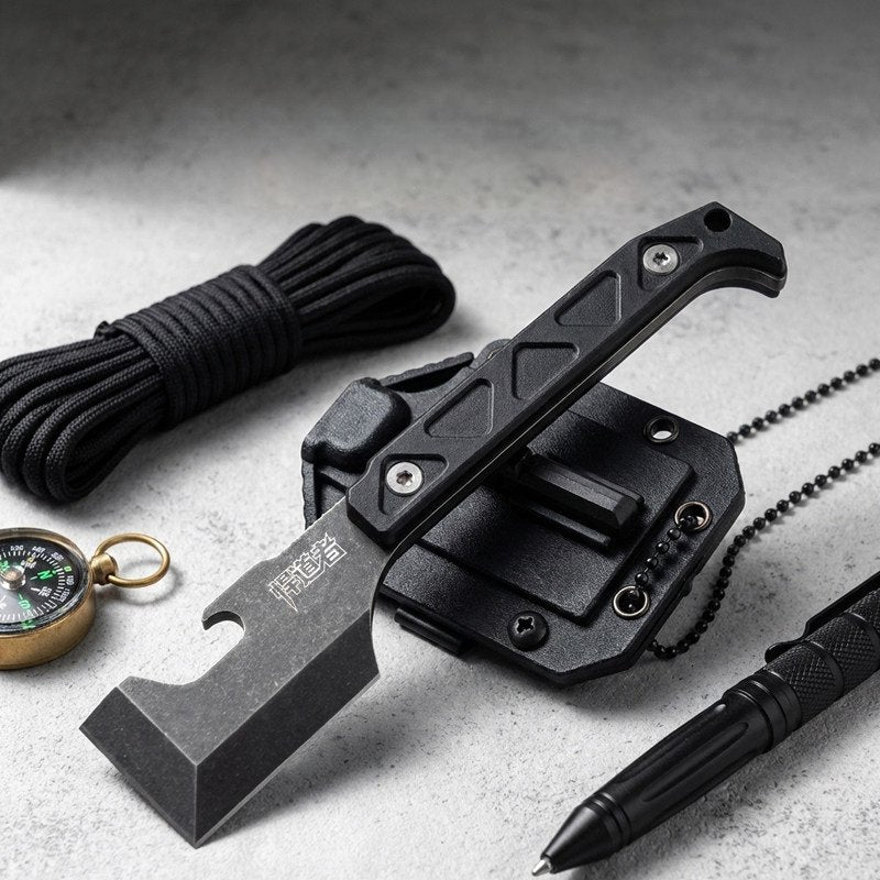 The Axe-Blade: One-piece Shovel Multi-tool EDC K-sheath Knife