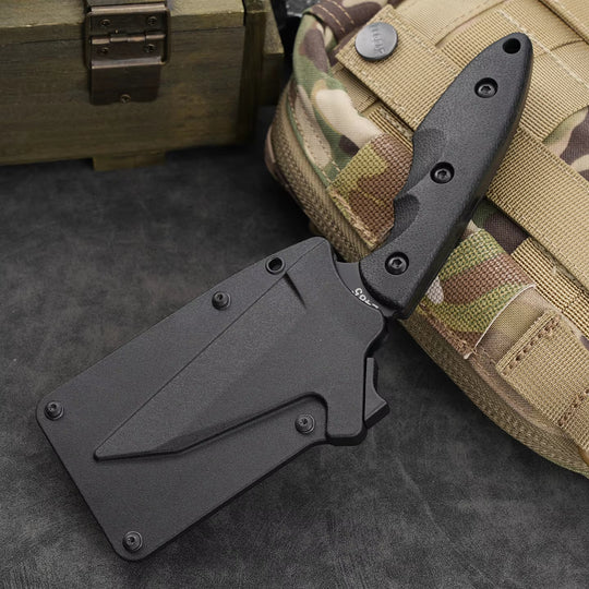 The SlantEdge:5Cr13 Steel Survival Fixed Blade Pocket Knife