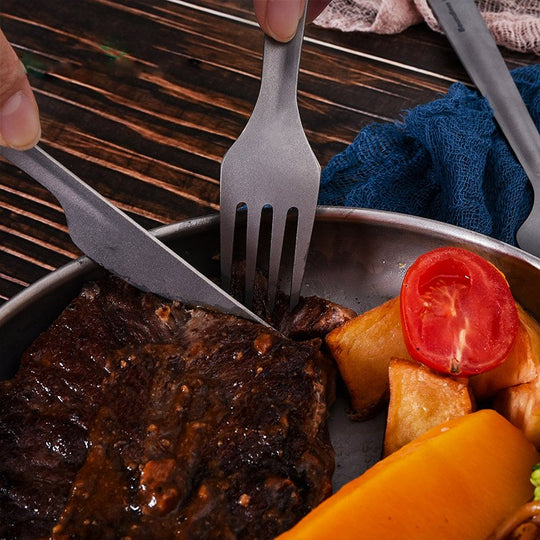Boundless Voyage|Titanium Modular Cutlery Ultralight 4-in-1 EDC Multi-Functional Dining Gear