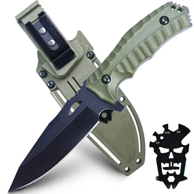 Alpine Mountaineer: Ultimate All-in-One Survival Knife System | 8Cr13MoV Steel & Fire Starter Kit