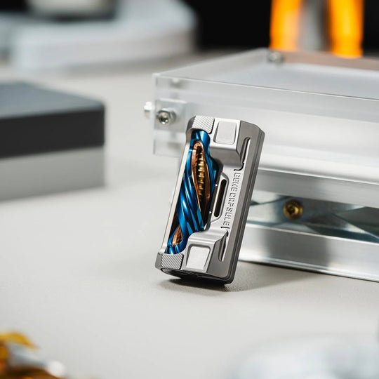 Gene Capsule - DNA double helix EDC slider with titanium and PEI options