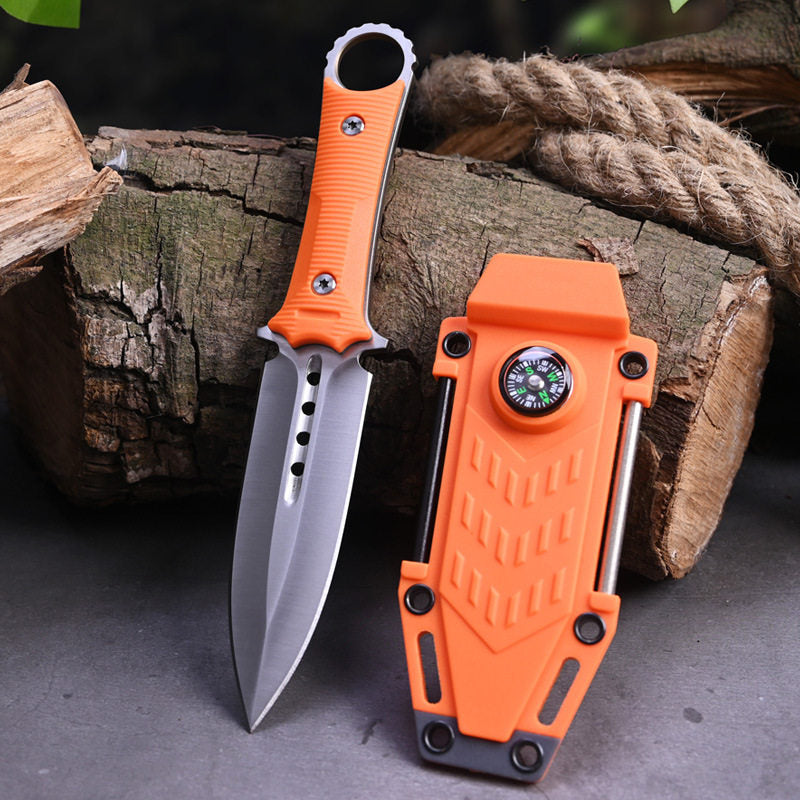 The Ashthalen:Fire Starter & Sharpener with Compass Fixed Blade Knife