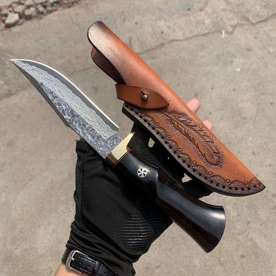 Backbone of Steel:SKD-11 Tri-Layer Hand-Forged Wilderness Survival Knife
