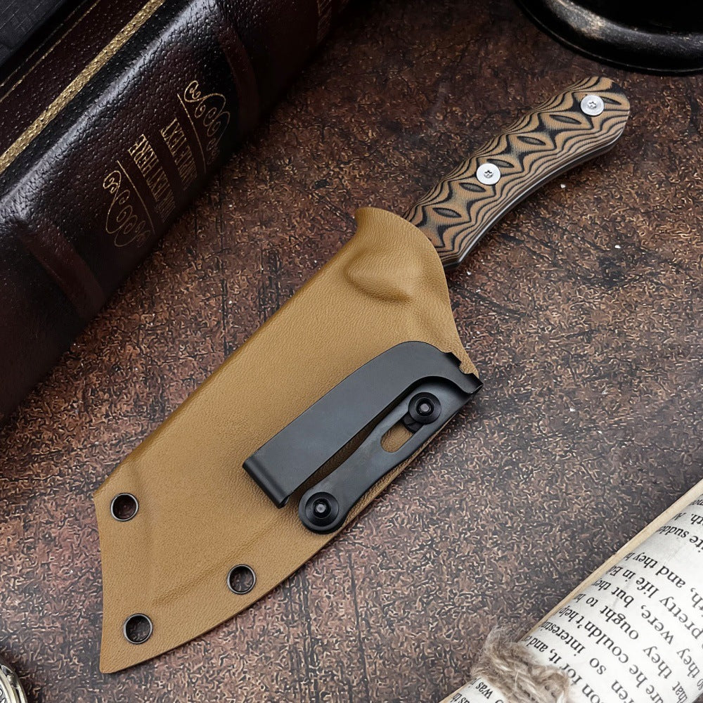 RavenEdge:8Cr13MoV Steel Fixed Blade Wilderness Utility Knife