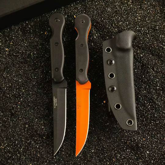 The Kaelix:G10 Fixed Blade Portable EDC Knife with K Sheath