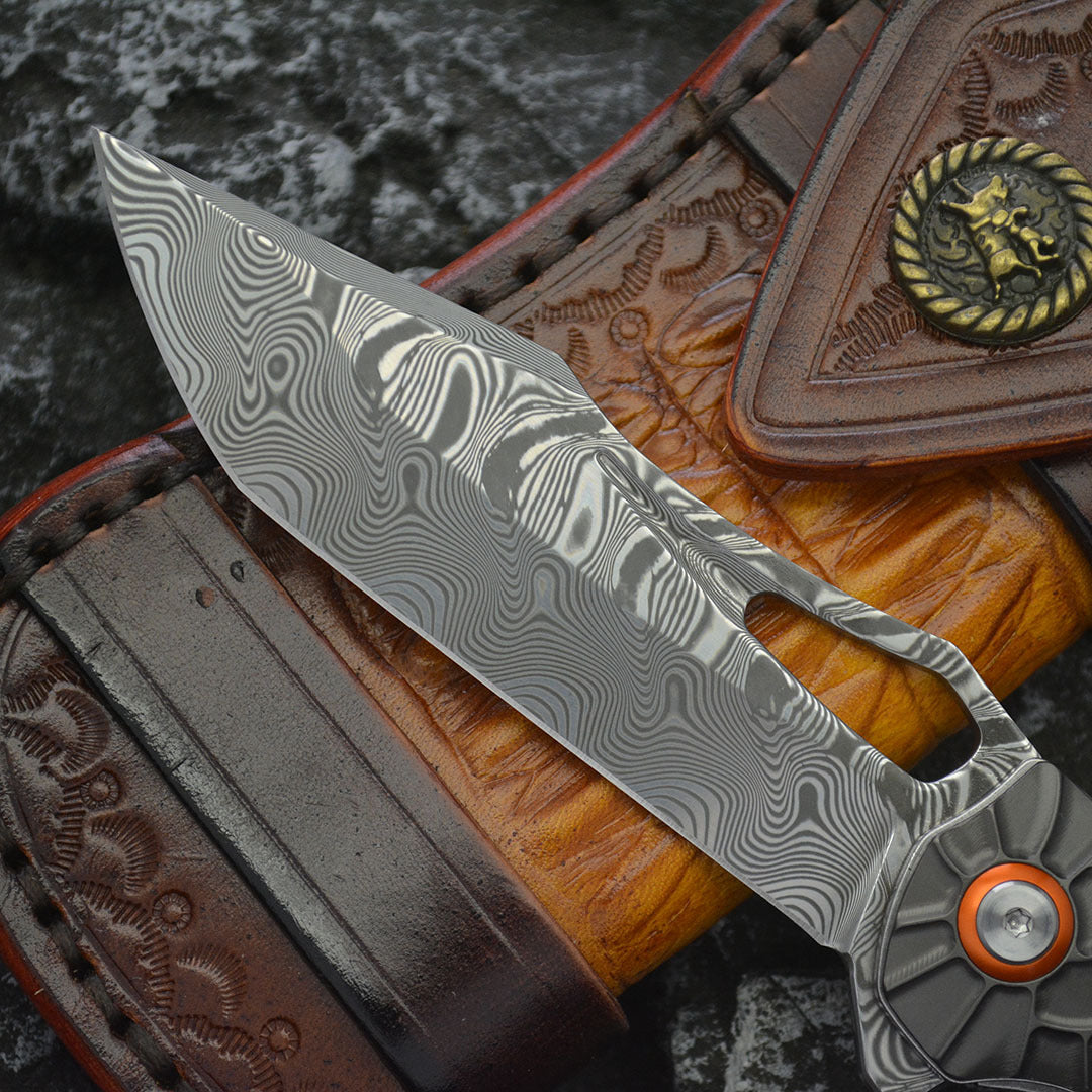 The Nightflare – VG10 Damascus EDC Folding Knife