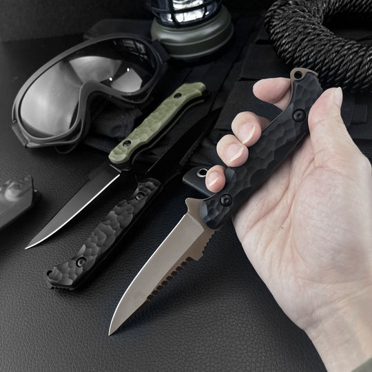The Krypton:Durable One-Piece Steel Forged Fixed Blade Knife
