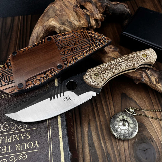 Rune Blade – Fixed Blade Survival Knife with 8Cr13MoV Steel