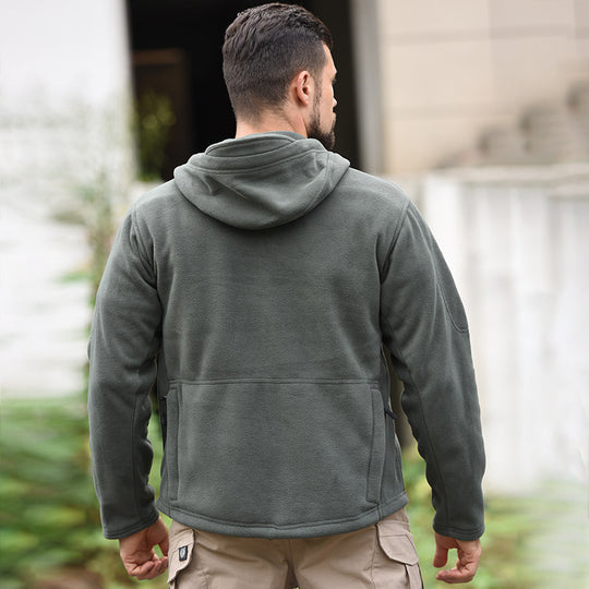 Slipstream – Wind-Resistant Fleece Hooded Jacket For Outdoor Sports & Everyday Layering
