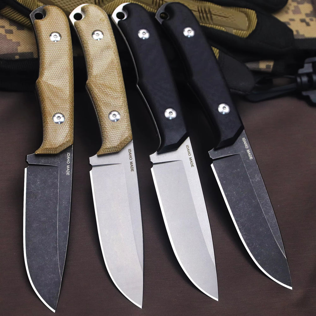 The Ravik:D2 Steel Minimalist Fixed Blade EDC Knife