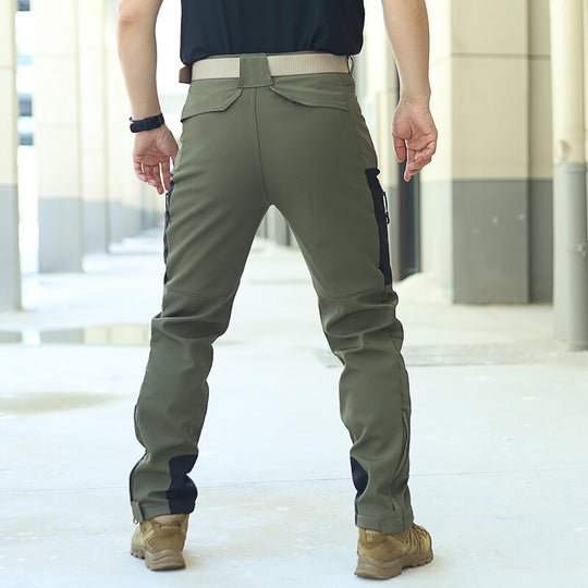 ArcticShield - Thermal Softshell Cargo Pants for Men Waterproof, Windproof, Fleece-Lined Winter Outdoor Tactical Pants