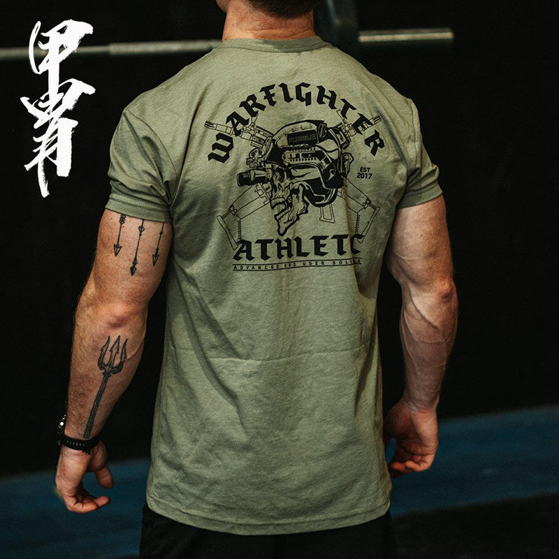 Security Guard:100% Cotton Ribbed Collar Tee Graphic Print Crew Neck Mens T-Shirt