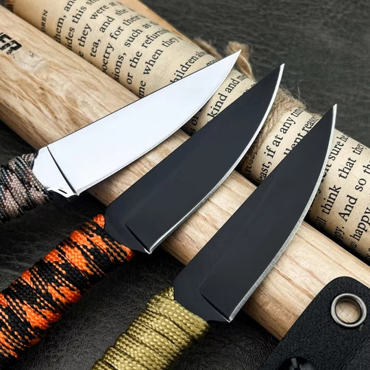 The Frost:Hand-Wrapped Handle Outdoor Fixed Blade Knife