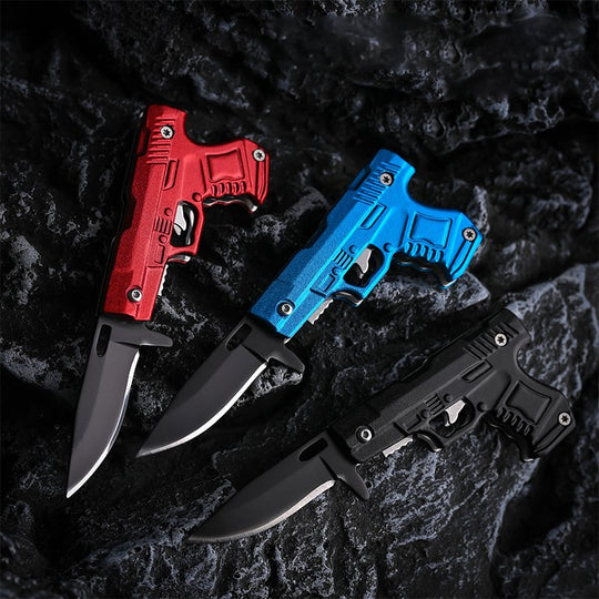 ADD-ONS: Gun-Inspired Mini Stainless Steel Folding Knife