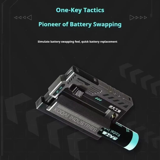 VoltNest: Flashlight with Quick-Swap Battery & Charging Module