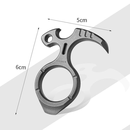 TitanKnuck – Titanium Finger Knuckle With Bottle Opener & Fidget Function