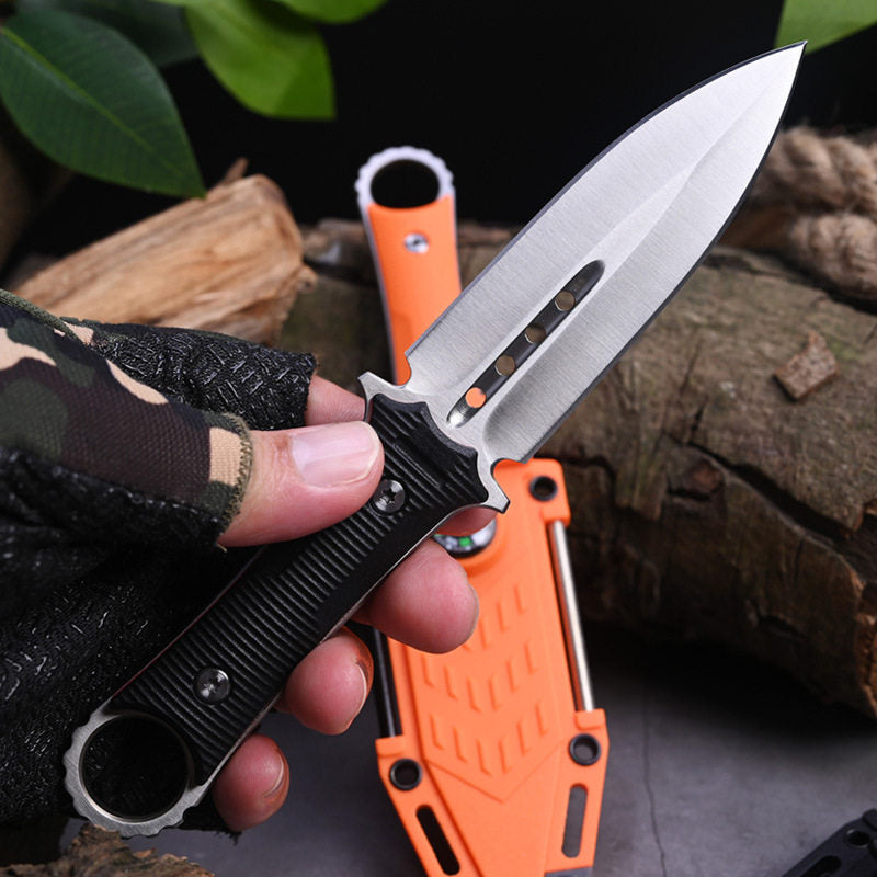 The Ashthalen:Fire Starter & Sharpener with Compass Fixed Blade Knife