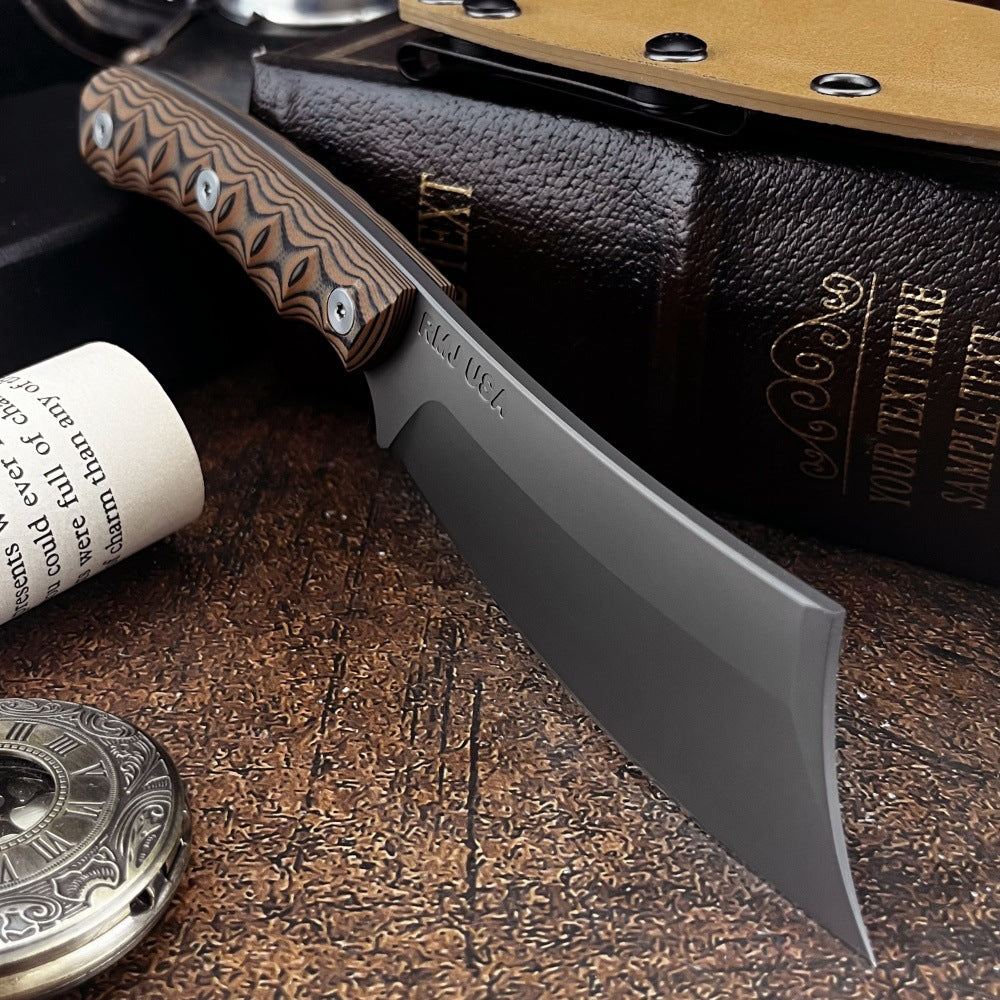RavenEdge:8Cr13MoV Steel Fixed Blade Wilderness Utility Knife