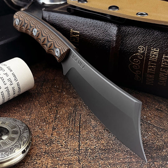 RavenEdge:8Cr13MoV Steel Fixed Blade Wilderness Utility Knife