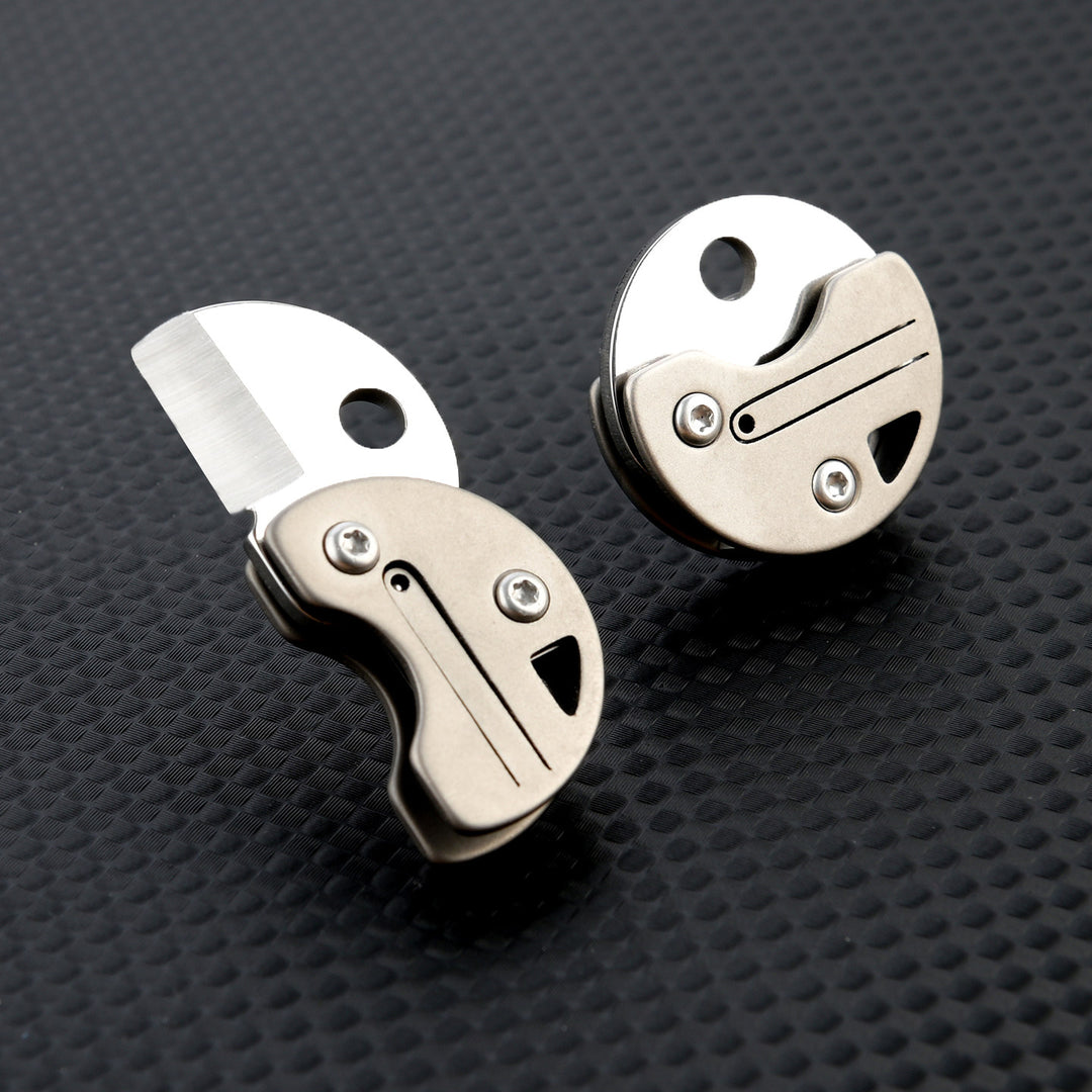 Zero-Bulk:Ultra Mini Titanium Pocket Keychain EDCFolding Knife