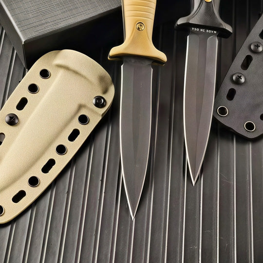 The Rovexis: 7CR13 Steel EDC Full Tang Knife with K-Sheath
