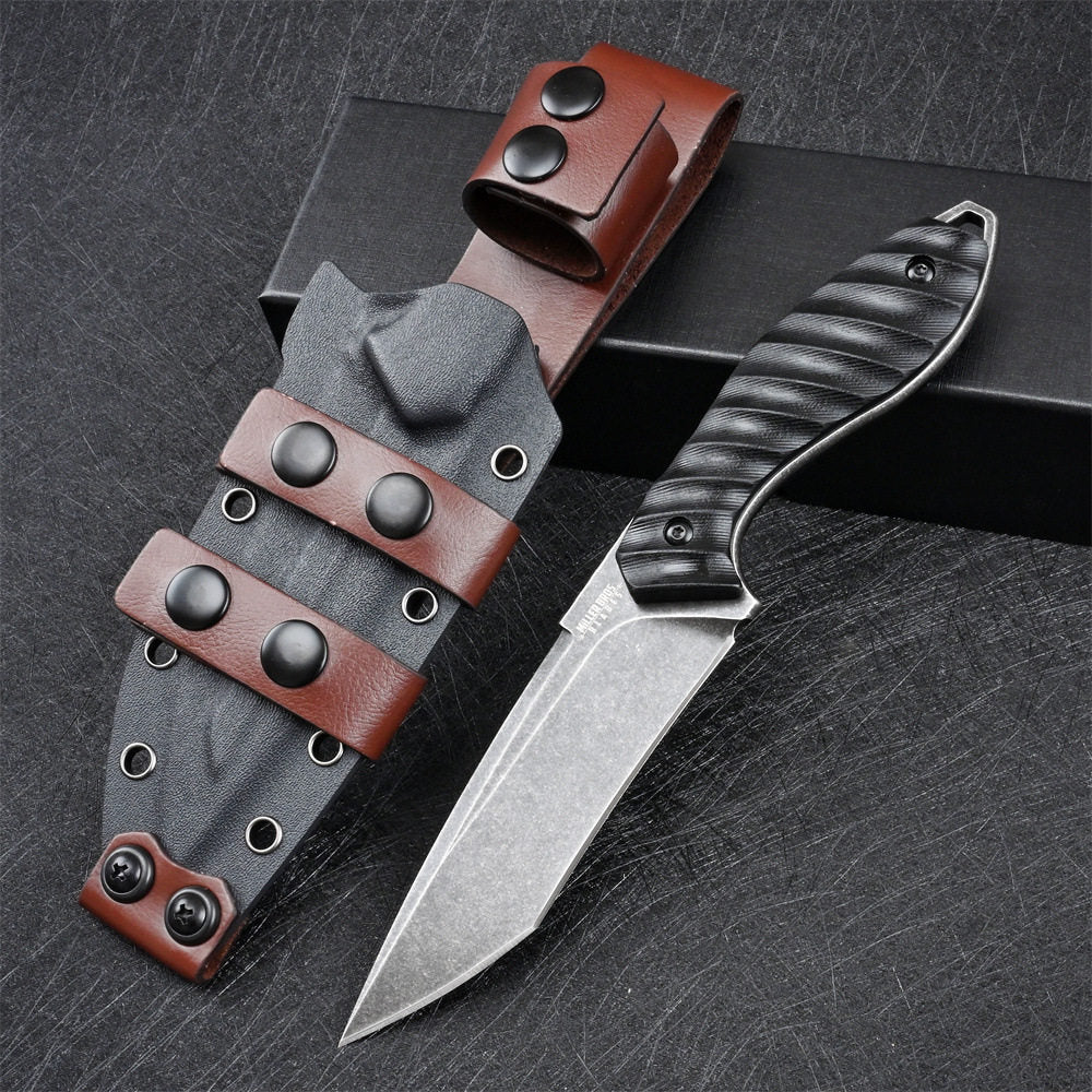 Frost Sentinel: Ultra-Hard Fixed Blade for Wilderness Reliability Full Tang Knife