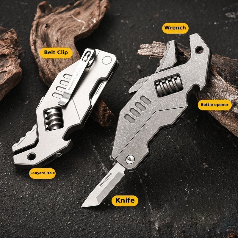 The Pulse:Titanium Multi-Function EDC Folding Knife Pliers