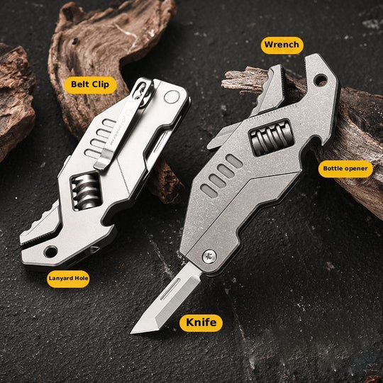 The Pulse:Titanium Multi-Function EDC Folding Knife Pliers