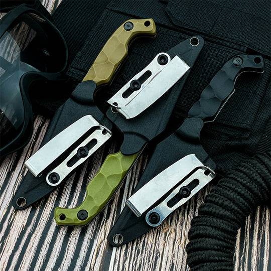 The Stroup:Fixed Blade Compact EDC Survival Pocket Knife