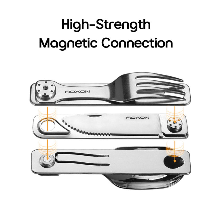TrailCut – Durable flatware kit with knife, fork, and spoon, perfect for outdoor meals