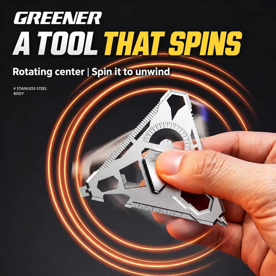 TriPivot:Triangle Mini 13-IN-1 EDC Rotating Multitool