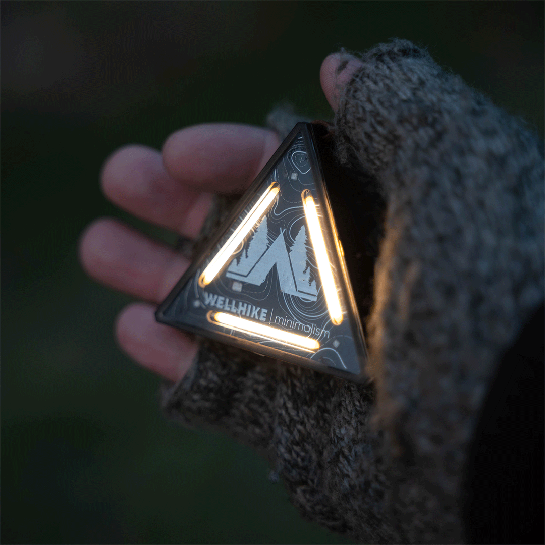 TriBadge - Rechargeable Triangle Clip Light For Camping, Warning Signal & EDC