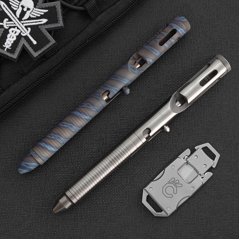 The BoltX:Titanium Mechanical Bolt Action EDC Tactical Pen