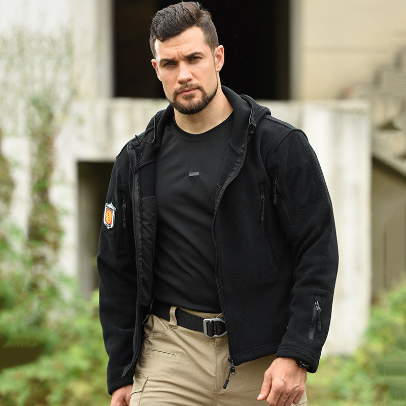 Slipstream – Wind-Resistant Fleece Hooded Jacket For Outdoor Sports & Everyday Layering