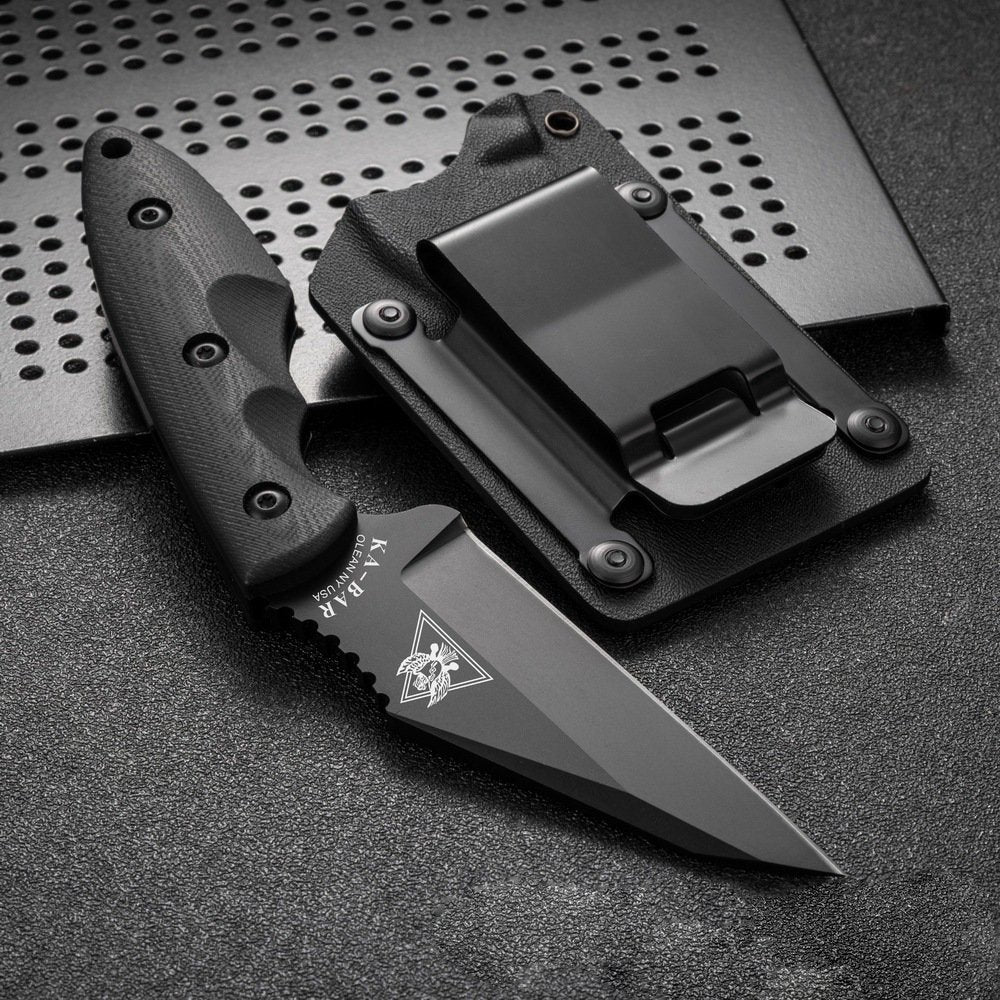 The SlantEdge:5Cr13 Steel Survival Fixed Blade Pocket Knife