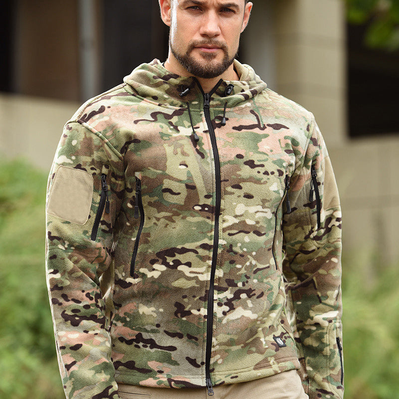 Slipstream – Wind-Resistant Fleece Hooded Jacket For Outdoor Sports & Everyday Layering
