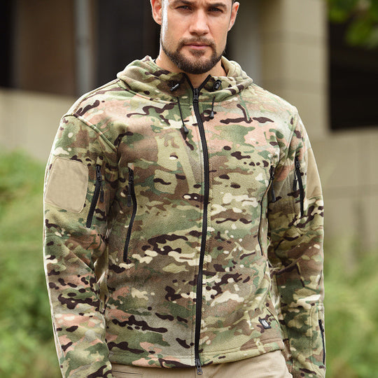 Slipstream – Wind-Resistant Fleece Hooded Jacket For Outdoor Sports & Everyday Layering
