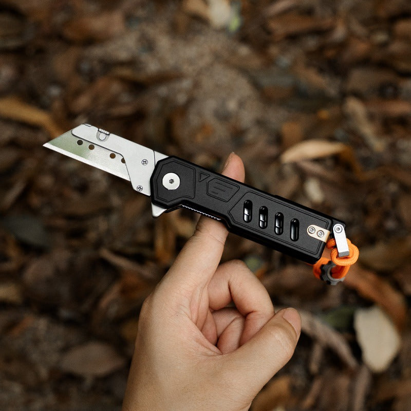 The Glide:Aluminum Replaceable Blade Pocket EDC Utility Knife