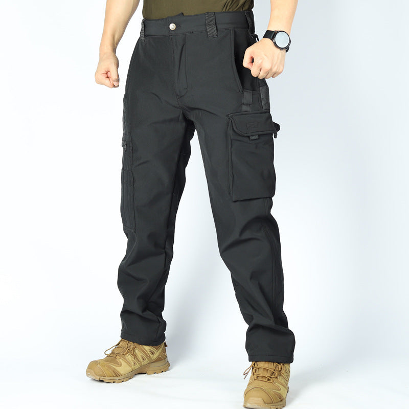 Frontier - Softshell Cargo Pants for Men Waterproof, Windproof, Multi-Pocket Outdoor Hiking & Tactical Pants