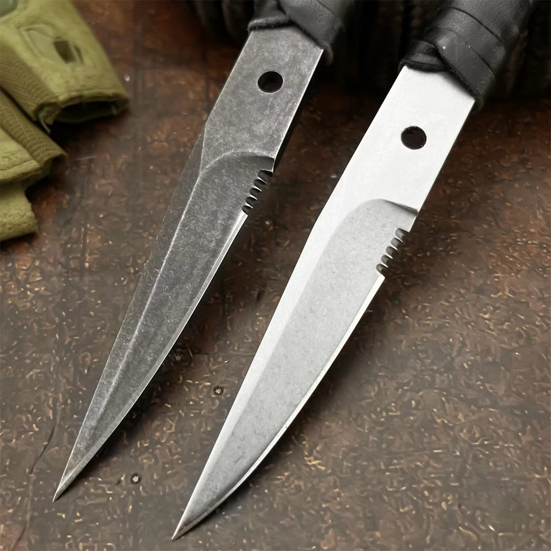 The Nexar:Leather-Wrapped EDC Fixed Blade Tactical Knife