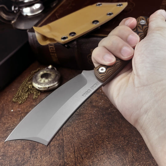 RavenEdge:8Cr13MoV Steel Fixed Blade Wilderness Utility Knife