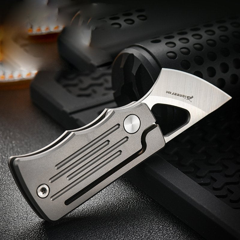 The Nomad:4C28N Titanium Mini EDC Folding Knife