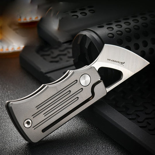 The Nomad:4C28N Titanium Mini EDC Folding Knife