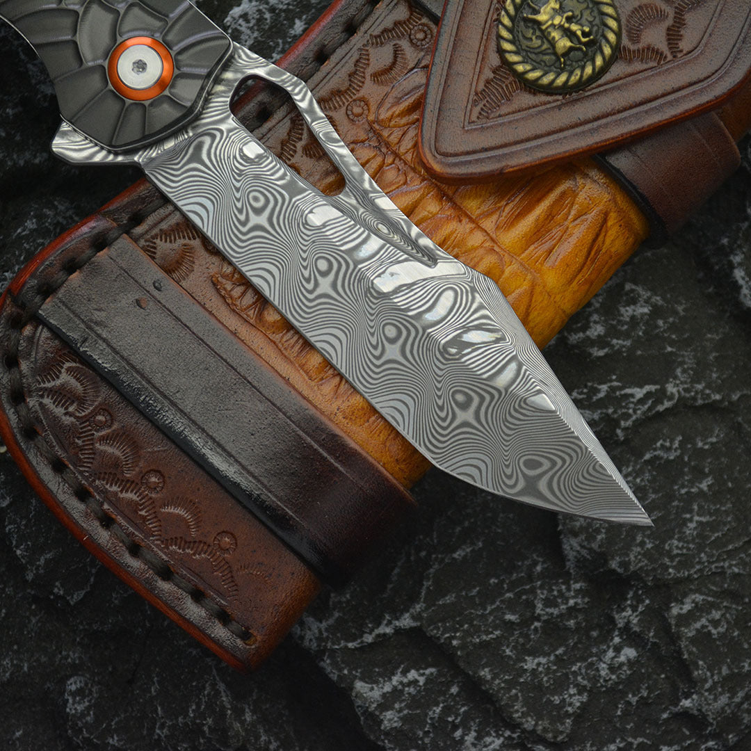 The Nightflare – VG10 Damascus EDC Folding Knife