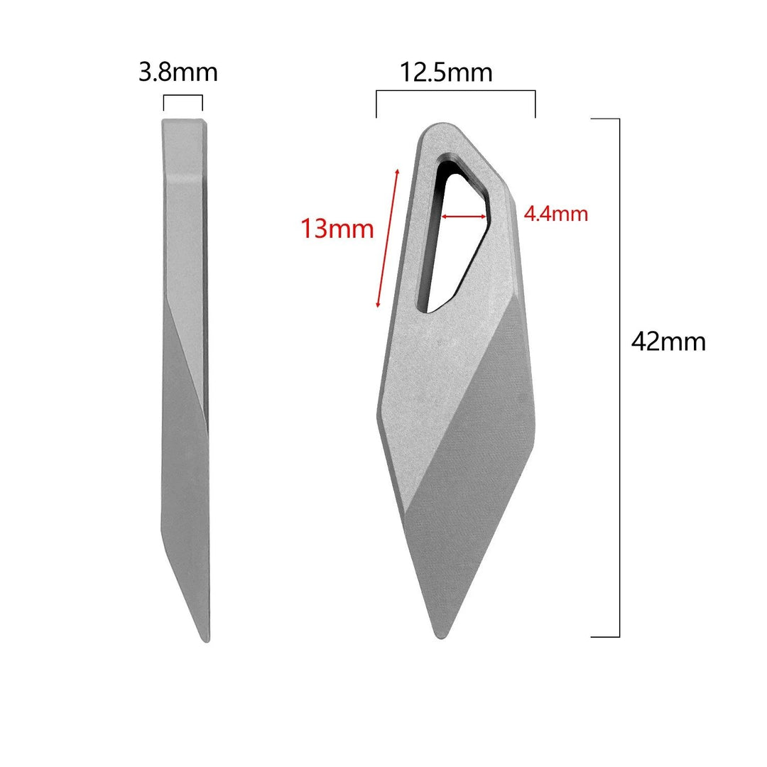The Titan Fang:TC4 Titanium EDC Pry Bar & Screwdriver