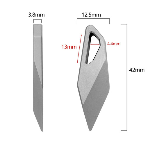 The Titan Fang:TC4 Titanium EDC Pry Bar & Screwdriver