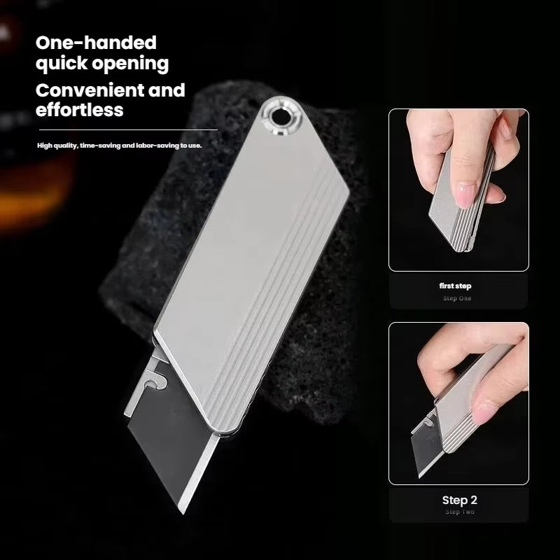 TiFlex EDC Utility Knife – One-Handed, Quick-Change Blade, Playful & Portable